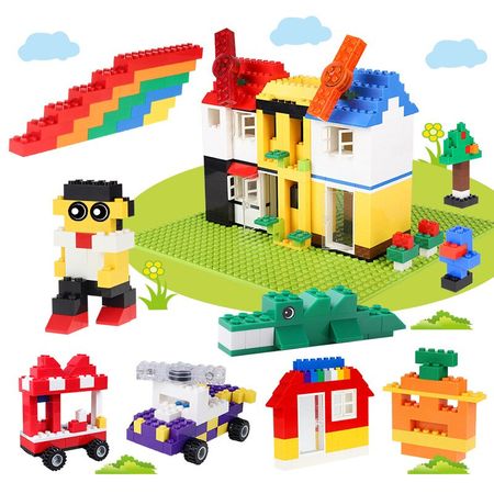 500/1000 PCS With Box Small Size Building Blocks Construction Bricks Bulk Blocks Toy  Compatible With All Brands Gift For Kids