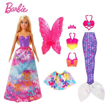 Barbie Original Fairytale Mermaid Rainbow Dolls  Body 1/4 Baby Dolls Toys for Girls Brinquedos Juguetes Girls Toys for Children