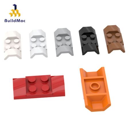 BuildMOC Compatible Assembles Particles 3787 2x4 fenderFor Building Blocks Parts DIY LOGO Educational Tech Parts Toys