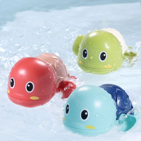 Cute Cartoon Water Toys Animal Tortoise Classic Baby Infant Swim Turtle Wound-up Chain Clockwork Kids Beach Bath Toys 2020