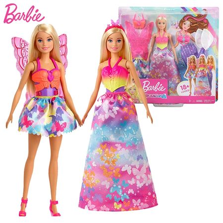 Dreamtopia Barbie Dolls Elf Mermaid Toy for Children Barbie Clothes Kids Toys for Girls Accessories Doll Dress Gift Set Juguetes