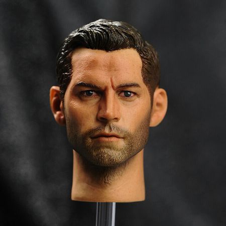 1/6 Paul Walker Male Head Sculpt Carved Model Fit 12'' Action Figure Toy
