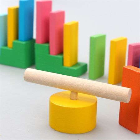 Wooden Domino Institution Accessories Toy For Children Wood Dominoes Game Building Blocks Bricks Educational Toys Dominos Gifts
