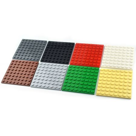 10pcs DIY Building Blocks Thin Figures Bricks 8x8 Dots 8Color Educational Creative Size Compatible With lego Toys for Children