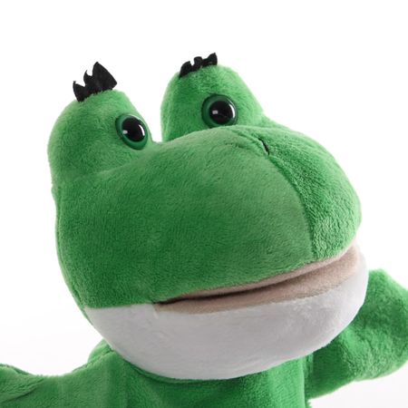 1pcs 25cm Hand Puppet Frog Animal Plush Toys Baby Educational Hand Puppets Story Pretend Playing Dolls for Kids Children Gifts