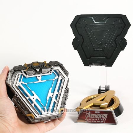 Avengers Endgame 1:1 Scale Iron Man Wearable Arc Reactor Prop Repica Action Figure Toy Remote Light Arc MK50 Iron Man Model Toys