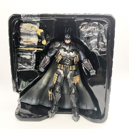 PLAY ARTS 27cm Batman Armored Ver BJD Action Figure Model Toys with Accessories and Base