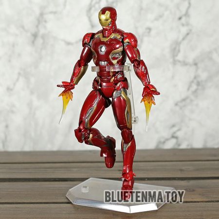 The Avengers Tony Stark Iron Man Mk45 MAFEX 022 PVC Action Figure Collectible Model Toys Doll