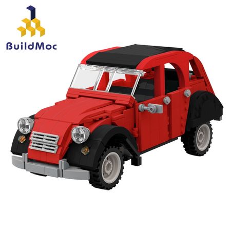 Red black And blue Technic Mini Building Blocks Vehicle Assemable Educational Toy Children Creatored Police Truck Car Bricks Toy