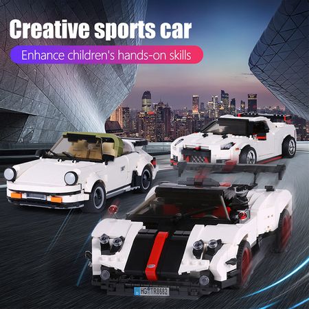 Creator Hood Roadster Series Model Building Blocks City Technic Creative Sports Car Enlighten Bricks Toys For Children