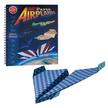 THE KLUTZ BOOK OF PAPER AIRPLANES KIDS EDUCATIONAL BOOK & ACTIVITY KIT 