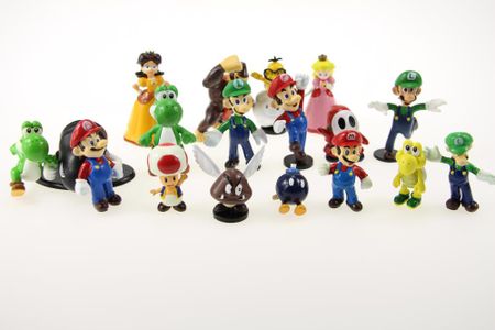 18pcs/set Super Mario PVC Action Figures Toy Model Toys