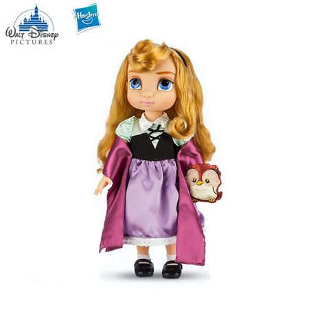 Disney 40cm Boxed Dolls Handmade Snow White Rapunzel Sleeping Beauty Aishana Doll Birthday Gift for Girls