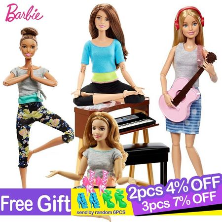 Original Brand Barbie 2020 Brand Move Set Sport All 22 Joints Girl Doll  Birthdays Girl Gifts For Kids Boneca toys for children