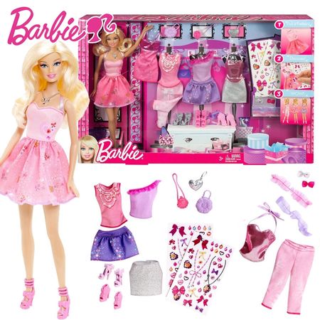 Original Doll Barbie Toys Fashion Princess Designer children Creative Design Clothes Dress gift box For Baby Girls diy Y7503