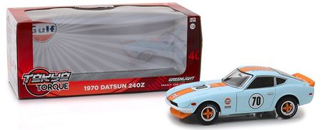 greenlight 1/24 1970 Datsun 240Z  Gulf Oil Collection Metal Die-cast Simulation Model Cars Toys