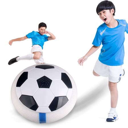 Soccer Football With Air Power LED Light Flashing Disc Glid Multi-surface Hovering Football Game Ball Toys Gift for Kid Chidren