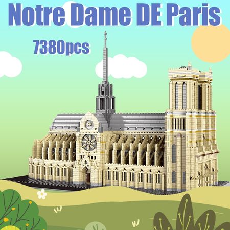 New City Diamond Mini Famous Architecture Notre Dame De Paris Blocks Creator DIY Potala Palace Building Bricks Toys for Kids