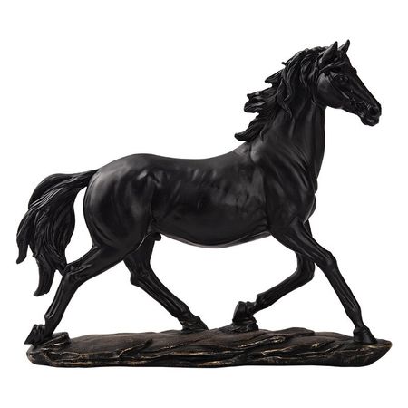 Horse Resin Statuette Household Ornaments Animal Statuette Christmas New Year Present Home Decoration Accessories for Livingroom