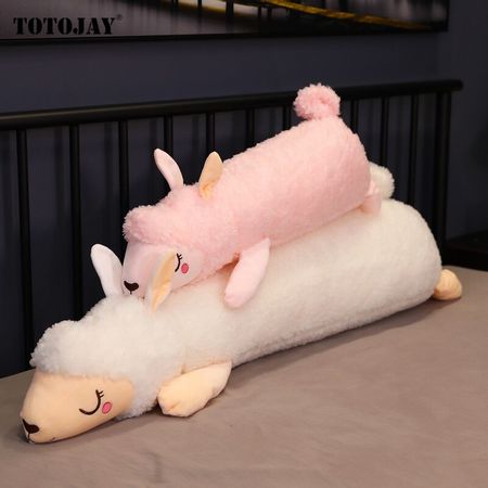 Giant Cute Soft Alpaca Plushie Toy Stuffed Sheep Plush Doll Animal Toy Sheep Throw Pillow Hug Sleeping Pillow for Kids Baby Gift