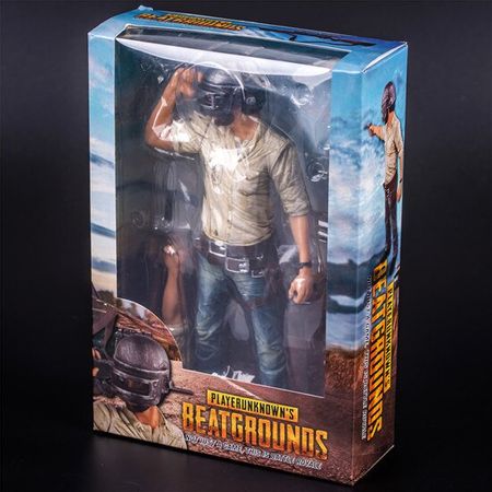 PUBG Game Playerunknowns Battlegrounds New Male with Gun PVC Figure Model Dolls Collection Toys for Gifts 26cm