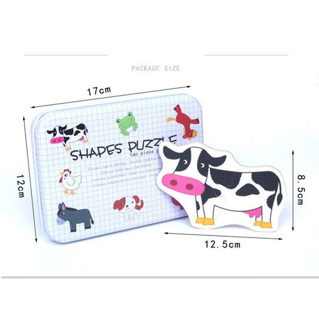 Baby Wooden Big Size Puzzle Cognitive Animal Insect Traffic Fruit Pair Card Set Jigsaw Early Educational Puzzles Toys for Child