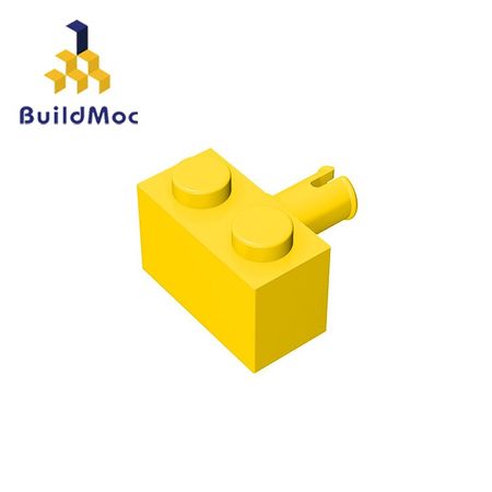 BuildMOC Compatible Assembles Particles 2458 1x2 For Building Blocks Parts DIY enlighten block bricks Educational Tech Toys