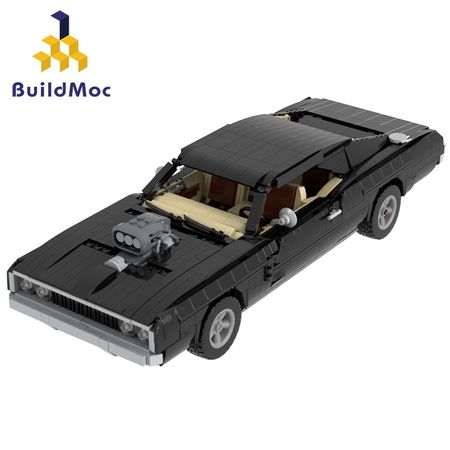 Buildmoc 42111 Modified Tang Boss 1970 Racing Technology Sports Car Model Building Blocks From The Movie Speed Boy Toys
