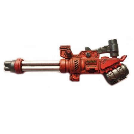 JOYTOY 1/25 Action Figure Red flame Gatling weapon accessories Steel  Anime Collection Model Toy For Gift