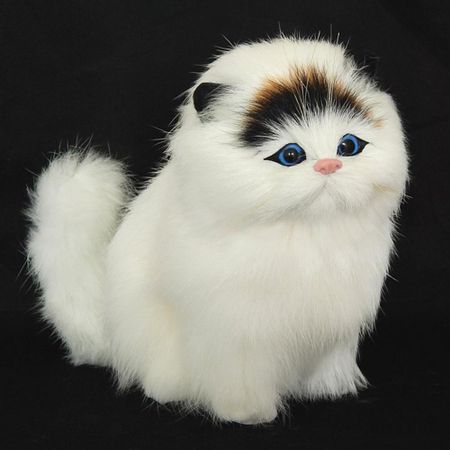 Plush Simulation Cat Electronic Pet Doll Imitation Animal Toy with  Sound Function Children Cute Pet Toy Model Christmas Gift