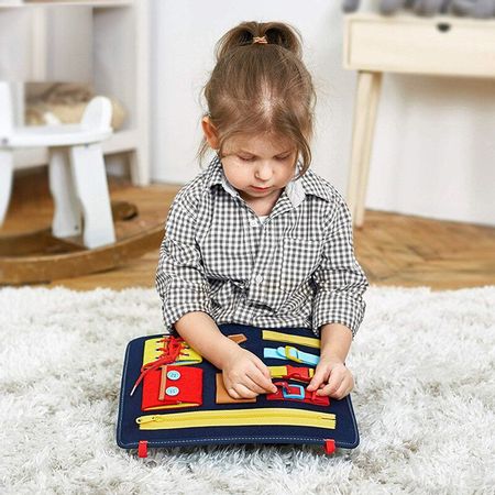 Montessori dressing learning board children's educational early education sensory board intelligence development educational toy