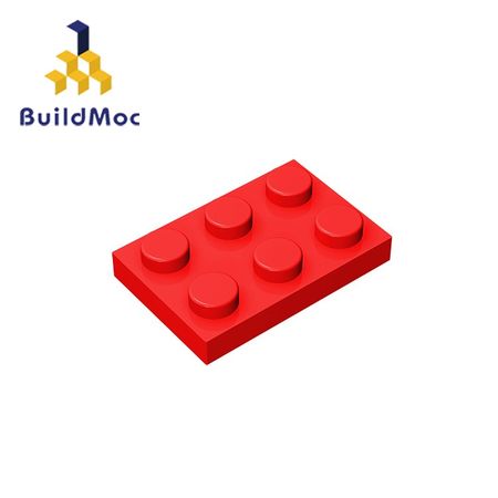 BuildMOC Compatible Assembles Particles 3021 Plate 2x3 For Building Blocks DIY Story Educational High-Tech Spare Toys