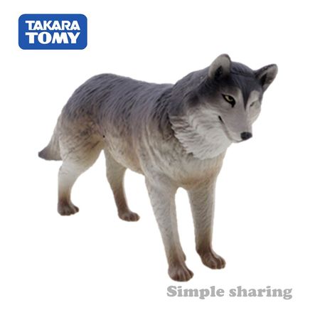 Takara Tomy ANIA Animal Advanture AS-26 Wolf Resin Kids Educational Mini Action Figure Toy Bauble