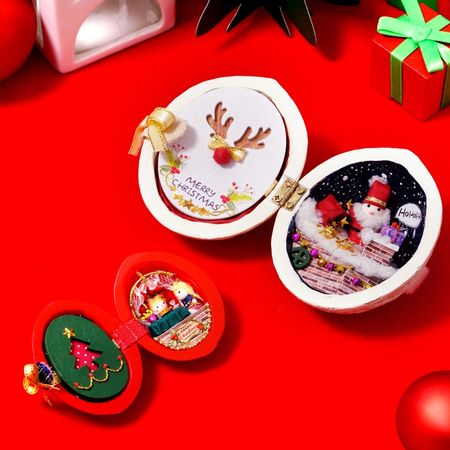Christmas Gift Casa Seed World DIY Dollhouse Kits Miniature Furniture Wooden Toy Miniaturas Doll House Toys for Children