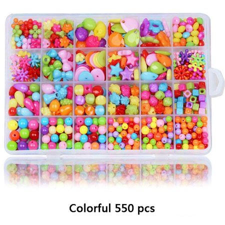 DIY Colorful Beads Girls Toys Set Jewelry Accessories Puzzle Handmade Crafts Education Toy Children Necklaces Bracelets