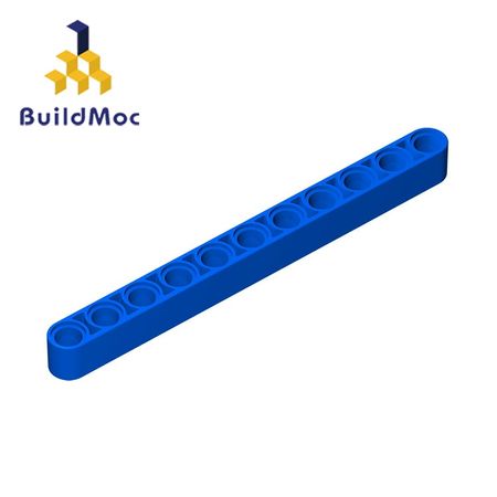 BuildMOC 64290 32525 Technic Liftarm 1 x 11 Thick For Building Blocks Parts DIY LOGO Educational Tech Parts Toys