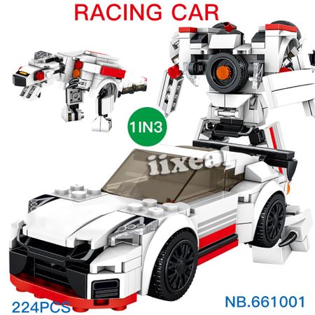 Building Blocks Transformation Robot Fit Lego Movie Car 3in1 with City Action Figures Bricks CREATOR Toys for Children Gift