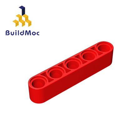 BuildMOC Compatible Assembles Particles 32316 Technic, Liftarm 1x5 Thick For Building Blocks Parts DIY LOGO Educational Tech Toy