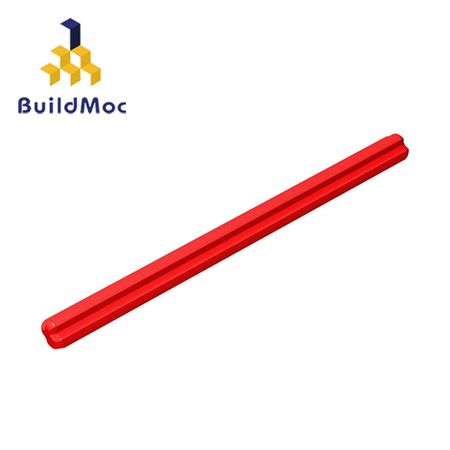 BuildMOC Compatible Assembles Particles 3707 1x8 For Building Blocks DIY LOGO Educational High-Tech Spare Toys