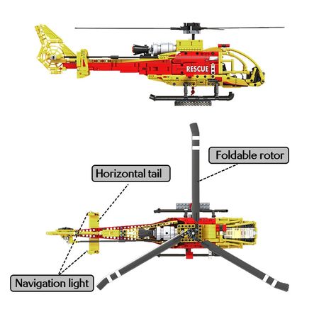 663PCS City Police Little Antelope Airplane Building Blocks Technic Military Helicopter Airport Bricks Toys for Kids