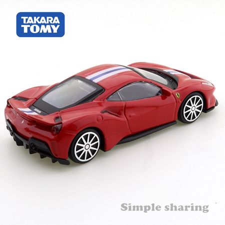Takara Tomy Tomica Presents Burago Race & Play Series 1:43 488 Pista Car Hot Pop Kids Toys Motor Vehicle Diecast Metal Model