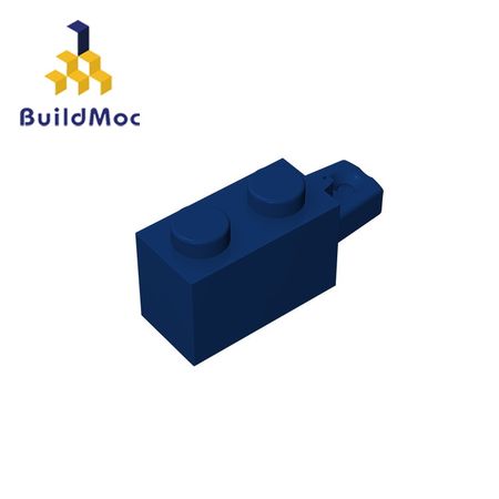BuildMOC 30541 Hinge Brick 1x2 Locking  For Building Blocks Parts DIY LOGO Educational Tech Parts Toys