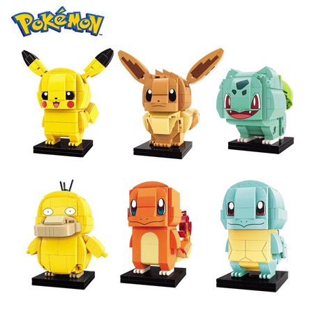 TAKARA TOMY Pokemon is compatible with Lego particles small building blocks Pikachu and Spitfire model toys for kids gifts