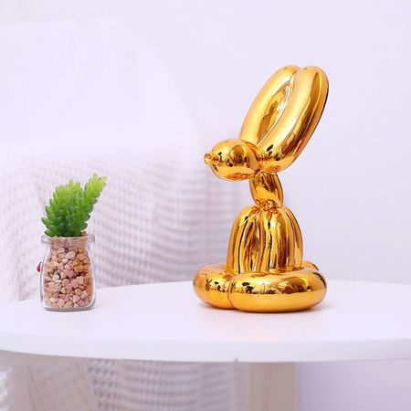 plating Balloon Dog Statue Resin Sculpture Home Decor Modern Nordic Home Decoration Accessories for Living Room Animal Figures