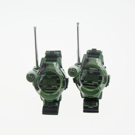 2 Pcs Children Toy Walkie Talkie Kids Watch Outdoor Interphone Gifts Toys Camouflage Style Compass Kids Interactive Toys
