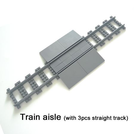 City trein Track Rail Straight Curved Train Flexible Tracks Rails Building Block Bricks Model Compatible All Brands train