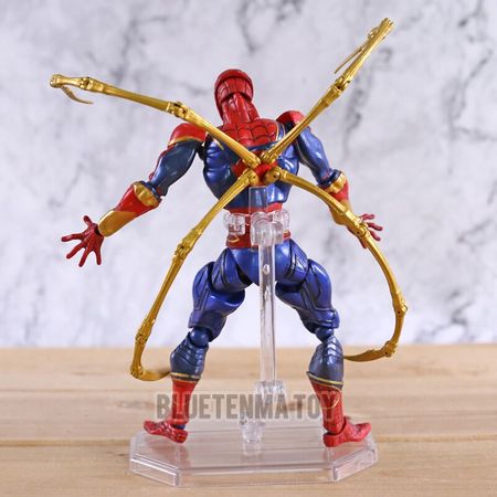 Anime X-men Amazing yamaguchi revoltech Iron Spider Man PVC Action Figure spiderman Model Toy Collection Gifts