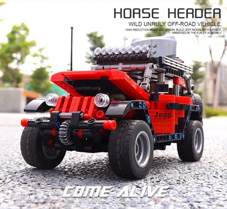 750Pcs Technic Ideas Force Function Touring SUV Pull Back Car Buidling Blocks Red Off-road Jeeped Vehicle Bricks Boys Toys