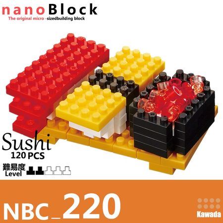 Nano Block Sushi Nbc _ 220 NEW NANOBLOCK SUSHI Nano Block Micro-Sized Building Blocks Nanoblocks NBC-220