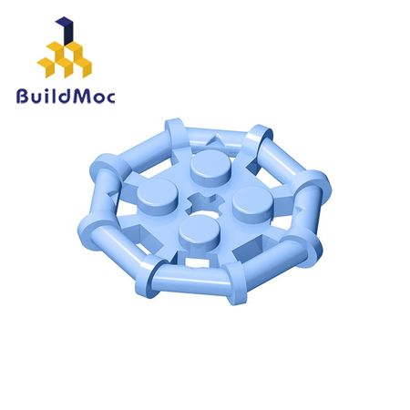 BuildMOC 75937 Plate Modified 2 x 2 with Bar Frame Octagonal For Building Blocks Parts DIY Educational Tech Parts Toys